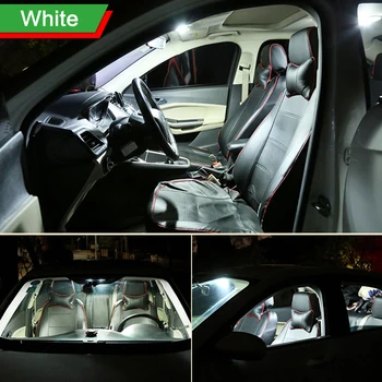 7pcs fara Eroare Bec LED Auto Interior Dome Lectură Lumina Lămpii din Portbagaj Pentru Peugeot 2008 2013 Accesorii