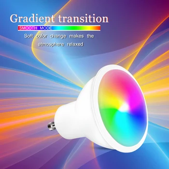 Noi 110V 220V RGB Bec lampa RGB 8W LED GU10 Lampa LED Lumina Reflectoarelor cu Led-uri de lumină la fața Locului 16 Schimbare de Culoare Estompat Lampa Pentru Petrecere Acasă
