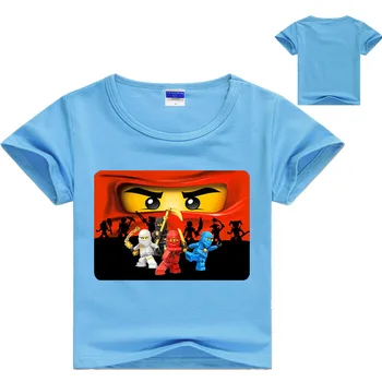 2019 Vara Baieti Tricouri Copii Ninja Ninjago Îmbrăcăminte Fată De Desene Animate Imprimate Cu Maneci Scurte T-Shirt Toddler Copii Haine De Top Tee