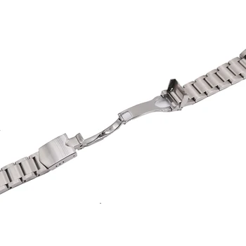 CARLYWET 22mm Inalta Calitate 316L din Oțel Inoxidabil Ceas de Argint Banda Bretele watchbands Pentru Tudor Negru Bay