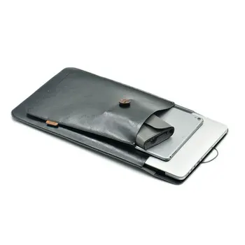 Strat dublu de Mare Capacitate Geanta de Laptop Acoperi,din Microfibră Piele NoteBook Sleeve Caz pentru HP Spectre & Envy X360 13.3/15.6 inch