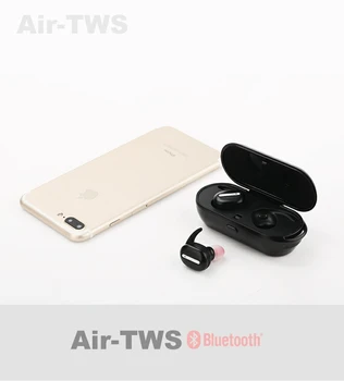 Aer TWS Adevărat Wireless Stereo Bluetooth Căști cu taxa Cutie de CSR 4.1 set cu cască bluetooth Dublu Pavilioane