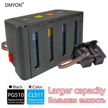 DMYON CISS Inlocuitor pentru Canon PG510 CL511 PIXMA MP230 MP240 MP250 MP260 MP270 MP280 MP282 MP480 MP490 MP495 MP499 Imprimante