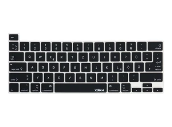 XSKN germană/engleză Silicon Negru Capac Tastatură Piele pentru 2019 Noul MacBook Pro de 16 inch Touch Bar A2141 SUA și UE Versiune