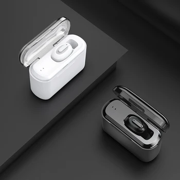 Mini Wireless Bluetooth pentru Căști Impermeabil Stereo Căști Handsfree Sport cu Cască Cu Încărcare Cutie Telefon Power Bank telefon ureche