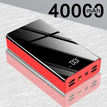 40000mAh Banca de Putere 4 USB Portabil Powerbank 40000 mAh Acumulator Extern de Încărcare Rapidă Multi-Port pentru Xiaomi Toate telefoanele de Tip C