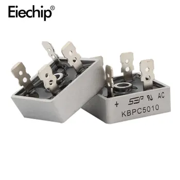 5pcs/lot punte diode KBPC5010 50A 1000V poduri diodice redresor KBPC 5010 putere redresoare electronice vitale KBPC5010 diode