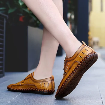 Sandles mens sandale de vara din piele clasic roman în aer liber handmade pantofi rochie platforma sandalia masculina mare dimensiunea 47