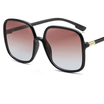 Vintage Supradimensionate pătrat ochelari de soare pentru femei 2020 Brand de Lux Negru Supradimensionat Ochelari de sex Feminin de Ochelari de Soare Gradient de Nuante