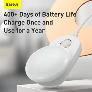 Baseus CONDUS de Inducție Lumina de Noapte Agățat Wireless Touch Magnetic Lampă de Masă Dulap Culoar USB Lumini Pentru Dormitor Hol Bucatarie