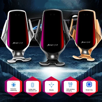 FLOVEME R3 Suport Auto Telefon Suport Auto Inteligent Senzor Clemă Încărcător Wireless 10W Încărcare Rapidă Suport Mobil Suport Pentru Samsung S9