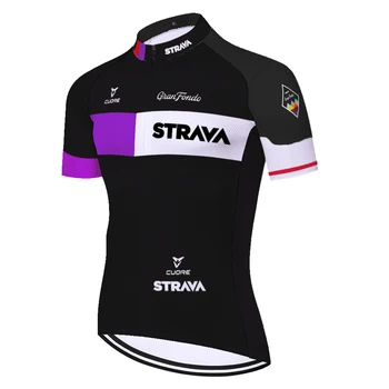 Noua echipa Strava camiseta ciclismo Vara Biciclete Jersey Curse Respirabil Ciclism jersey maneci scurte tenue ciclistă homme