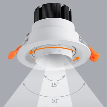 Retractabil Downlight Led-uri 10W 15W Încastrat Rotund LED Lampă de Plafon AC 220V 110V Pentru Dormitor, Bucătărie Interioară LED Spot de Iluminat