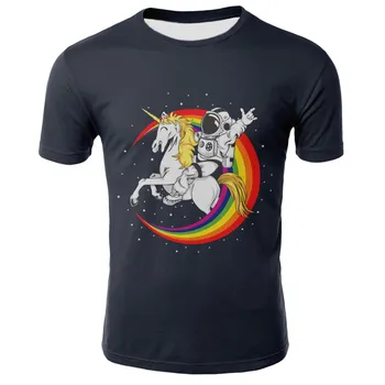 12-20 de Ani Baiat Mare Fată Frumoasă 3D T-shirt Anime Unicorn de Colorat Galaxy Sirena Design de Brand Copii, tricouri Copii, Tricouri Cool