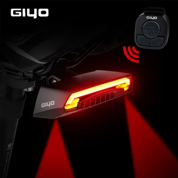 GIYO Biciclete Semnale Rândul său, Lumina din Spate Biciclete Coada Lumina Laser USB Reîncărcabilă Monta LED Biciclete Lumina Ciclism Lanterna Bicicleta Lampa