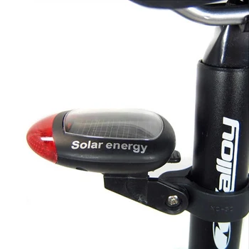 2PC LED Biciclete Stop Energie Solara LED Ciclism Lampă Spate Bicicleta Cap de Fata cu Lumina de Avertizare Lanterna Cu Instalarea Muntele