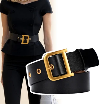 Designer centura plus size din piele curele pentru femei de înaltă calitate 2020 brand de lux talie D catarama ceinture femme cummerbunds