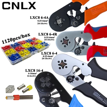 LXC8 10 0.25-10mm2 23-7AWG LXC8 6-4/6-4A 0.25-6mm2 LXC8 16-4 clestele de sertizat tub electric terminale caseta mini marca clema instrumente
