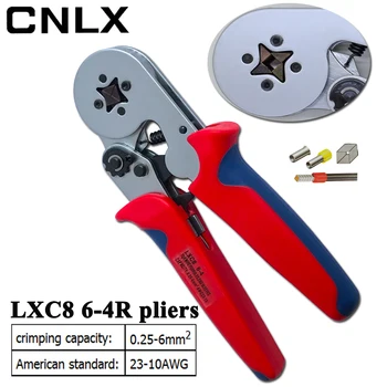 LXC8 10 0.25-10mm2 23-7AWG LXC8 6-4/6-4A 0.25-6mm2 LXC8 16-4 clestele de sertizat tub electric terminale caseta mini marca clema instrumente