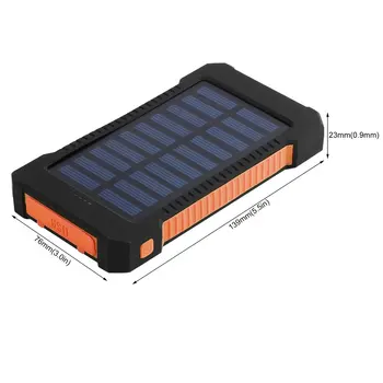 Solar Power Bank 30000mah rezistent la apa Baterie Externă de Rezervă Powerbank Baterii de Telefon Incarcator LED-uri de unde această putere Banca Reîncărcabilă