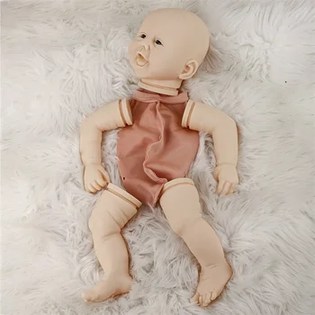 22 Inci Levi Gol Kit Realiste Nou-născut Zâmbet Drăguț Copil Bosumflat Renăscut Baby Doll Vinil Nevopsite Neterminate Papusa DIY Piese