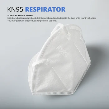 100 de bucăți KN95 masca de fata 5 strat de filtru de praf port PM2.5 mascarillas FFP2 Nețesute de Protecție a sănătății N95 masca livrare rapida