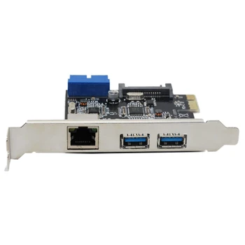 USB 3.0 Adaptor Ethernet 3 Port USB 3.0 HUB 10/100/1000 Mbps PCI-E La RJ45 Gigabit Network Adaptor LAN Usb Card de Rețea Ethernet