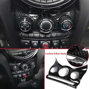 Masina Fibra de Carbon Centru Dashboad Capacul Consolei Ornamente Plastic ABS de Styling Auto Pentru BMW MINI Cooper F55 F56 Accesorii