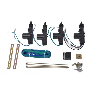 12V 4buc Auto Actuator Blocare Kit de Cabluri 2 & 5 Cabluri Auto Sistem de Blocare Masina cu Motor Inchidere centralizata Telecomanda Set