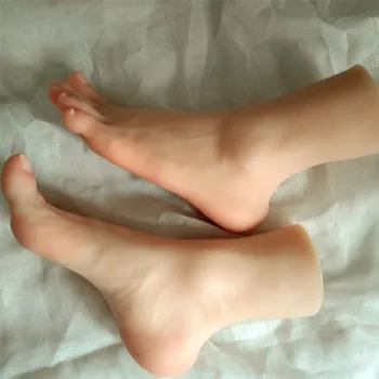 1 pereche Realist oameni mari, picioare, fetish picior de locuri de muncă de sex Medicale jucarii manechin piele naturala de păpuși