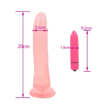 Silicon Mare Dildo Realist Jelly Penis cu ventuza Puternica Glont Vibrator Produse Erotice Jucarii Sexuale pentru Femei Adulți Magazin