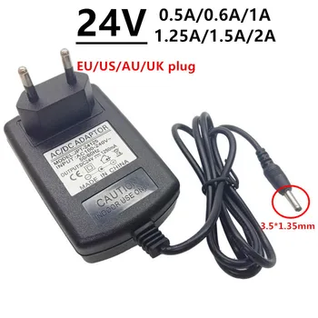 24V DC3.5*1.35 mm Universal ac-dc adaptor de alimentare 24 V volt AC/DC 0.5 a 0.6 a 1A 1.25 O 1250mA 1.5 a 2A adaptador