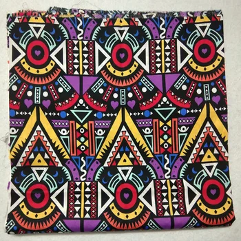 140cm Latime Stil African Abstract Totem Imprimat Bumbac Poplin Material Africa Material Patchwork Rochie de Pânză Tilda Pânză Patch