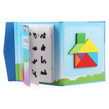 Puzzle Magnetic Puzzle Jucărie De Învățământ Tangram Puzzle-Uri Pentru Copii Cadouri Pentru Copii Jucarii