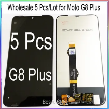 En-gros de 5 Buc/lot pentru Moto G8 Plus 6.3 inch LCD Ecran Display cu Touch Digitizer Asamblare