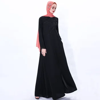 Ramadan Margele Abaya Femeile Musulmane Lung Rochie Maxi Dubai Caftan Halat De Partid Arabe Rochie De Cocktail Jilbab-Ul Haine Islamice În Orientul Mijlociu