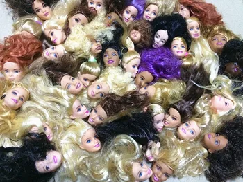 10 Buc/lot Comerț exterior Original Fata Capete Pentru Barbie DIY 1/6 Păpuși Imperfect Capete de Copii Ziua de nastere Cadou de Joacă Jucării Aleatoriu