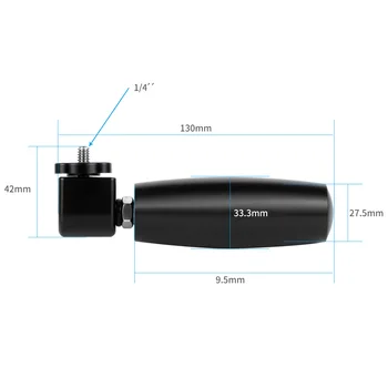 Bullet Timpul de Rotație Mâner Selfie Stick Suport cu Surub 1/4 inch pentru Insta360 One X VR Camera pentru Camera de Acțiune Gopro