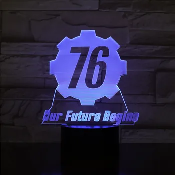 Fallout 76 Led Lumina de Noapte Dropshipping 2019 Cameră luminaria Baterie Lumina de Noapte Copil Copii Cadou de Ziua Usb Led Lampa de Copil