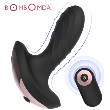 Control de la distanță sex Masculin, Prostata pentru Masaj Anal Vibrator din Silicon Cu 10 Viteze Dildo Butt Plug Jucarii Sexuale pentru Barbati Masturbator Pentru Adulți