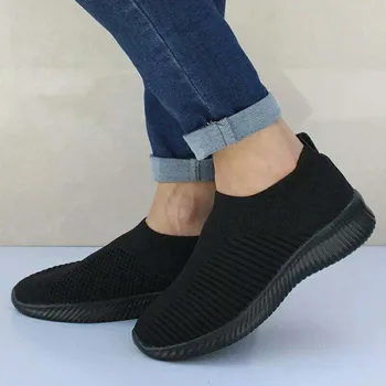 Noi Adidasi Femei Pantofi Casual Femei Ochiurilor De Plasă Plat Mocasini Femei Adidași În Aer Liber Vulcanizat Pantofi De Sex Feminin Zapatos De Mujer Pantofi
