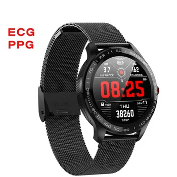 L9 ECG PPG Inteligent Ceas Barbati Sport de Ritm Cardiac Bluetooth Smartwatch rezistent la apa IP68 Tensiunii Arteriale de Oxigen Ceas din Piele pentru Femei