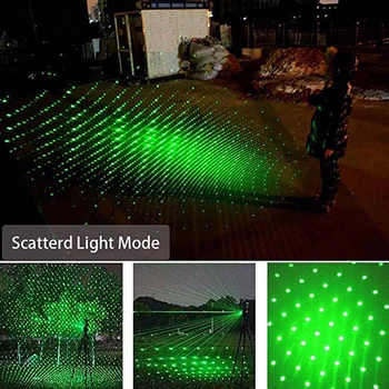 Laser verde Pix cu Laser Pointer 532nm Pix Verde USB Reîncărcabilă Efect Capete Laser Pointer Pix Metru Tactice Lanterna Stilou