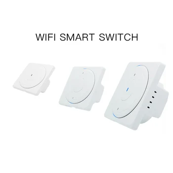 Smart Home UE WiFi Comutator cu Buton Fizic Inteligent de Control de la Distanță de Perete Comutator de Lumină 1/2/3 Banda de Lucru cu Alexa de Start Google