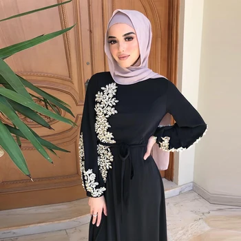 Eid Mubarak Caftan Abaya Dubai Turcia Musulmane Hijab Rochie Caftan Europene Islam Haine Africane Rochii Pentru Femei Vestidos Qatar