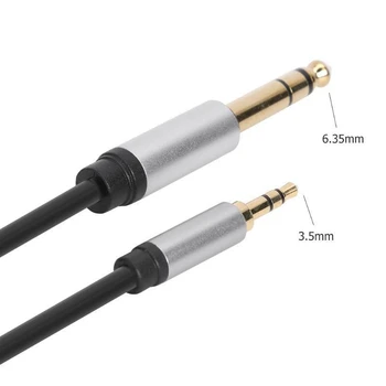 Auxiliar AUX oana Cablu Placat cu Aur de 1/4 inch de sex Masculin la 1/8 inch 3.5 mm TRS Stereo Cablu pentru Difuzor Sunet de Chitara Consola
