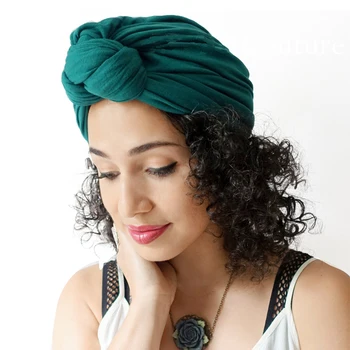 Femeile Turban capota monofazate bumbac de culoare de sus nod Interior Hijab Capace din africa poftă de mâncare headwrap Doamnelor cap împachetări India Pălărie Hijabs Capac