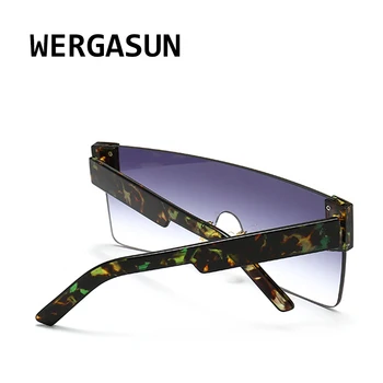 WERGASUN Clasic de Epocă ochelari de Soare Patrati Femeie Supradimensionat ochelari de Soare Femei/Bărbați ochelari de Soare Retro Lentes De Sol