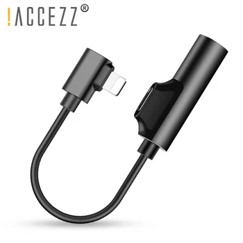 !ACCEZZ 2 in 1, 3.5 mm Responsabil de Ascultare Adaptor Pentru iphone X XS MAX XR 6 7 6s 8 Plus 10 Jack AUX Căști Conector Splitter Cablu