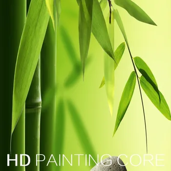 Wallcooing 3 buc set artist canvas încă de viață pictură și bambus forme de piatră vertical Panza Printuri Imagini pentru imagine camera